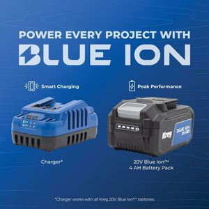 Kreg 20V Ionic Drive™ 6 1/2" Plunge-Cut Track Saw Kit