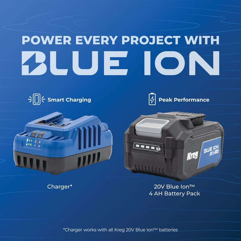 Kreg 20V Ionic Drive™ 6 1/2" Plunge-Cut Track Saw Kit