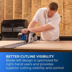 Kreg 20V Ionic Drive™ 6 1/2" Plunge-Cut Track Saw Kit