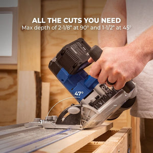 Kreg 20V Ionic Drive™ 6 1/2" Plunge-Cut Track Saw Kit