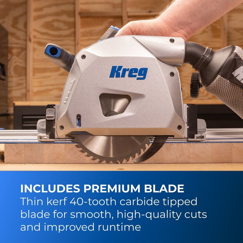 Kreg 20V Ionic Drive™ 6-1/2" Plunge-Cut Track Saw Tool Only