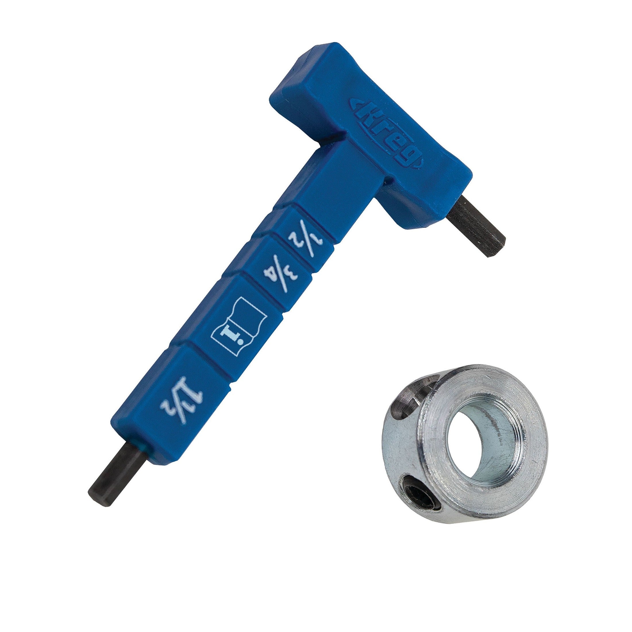 Easy-Set Stop Collar & Material Thickness Gauge/Hex Wrench Kit