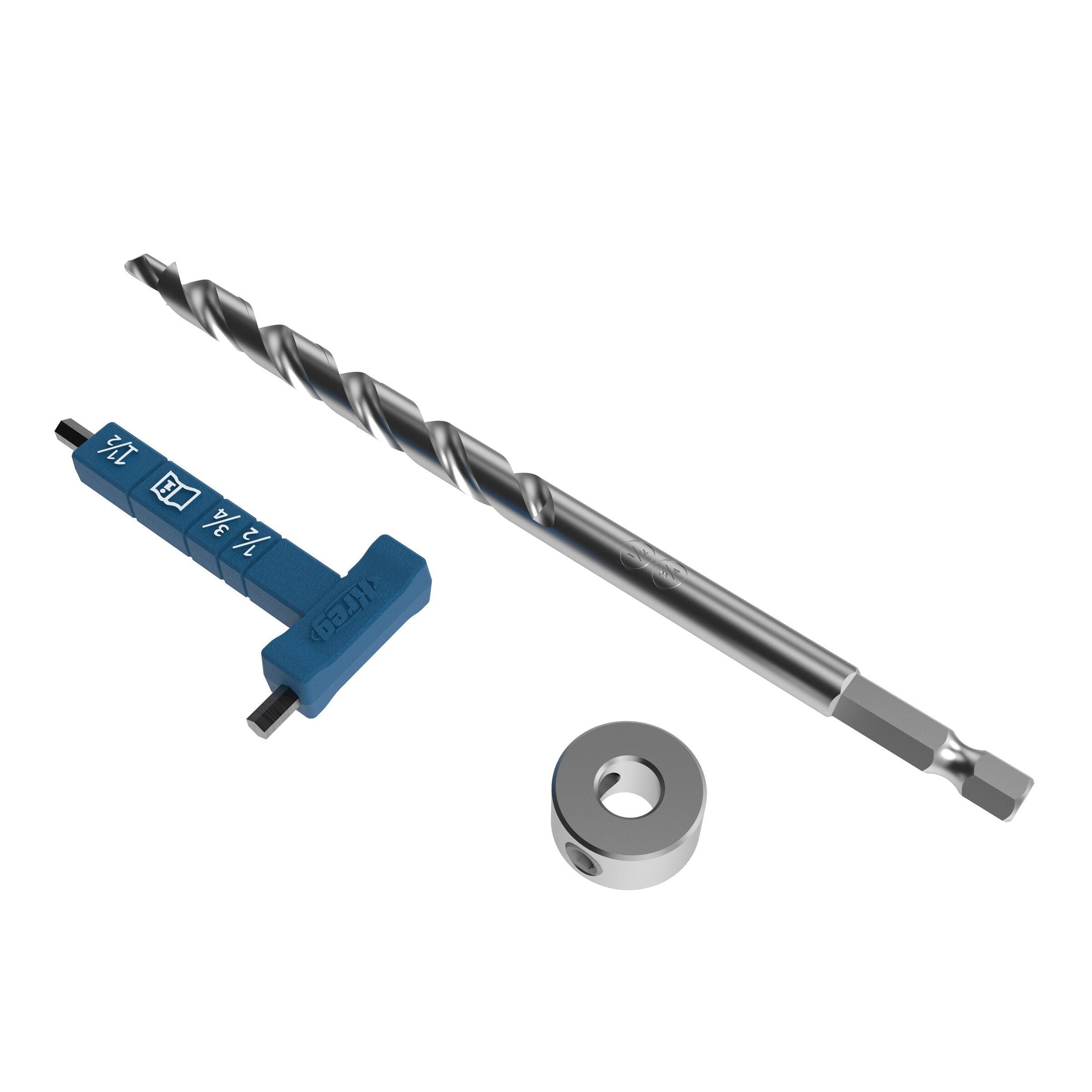 Pocket-Hole Jig Micro Drill Bit and Stop Collar