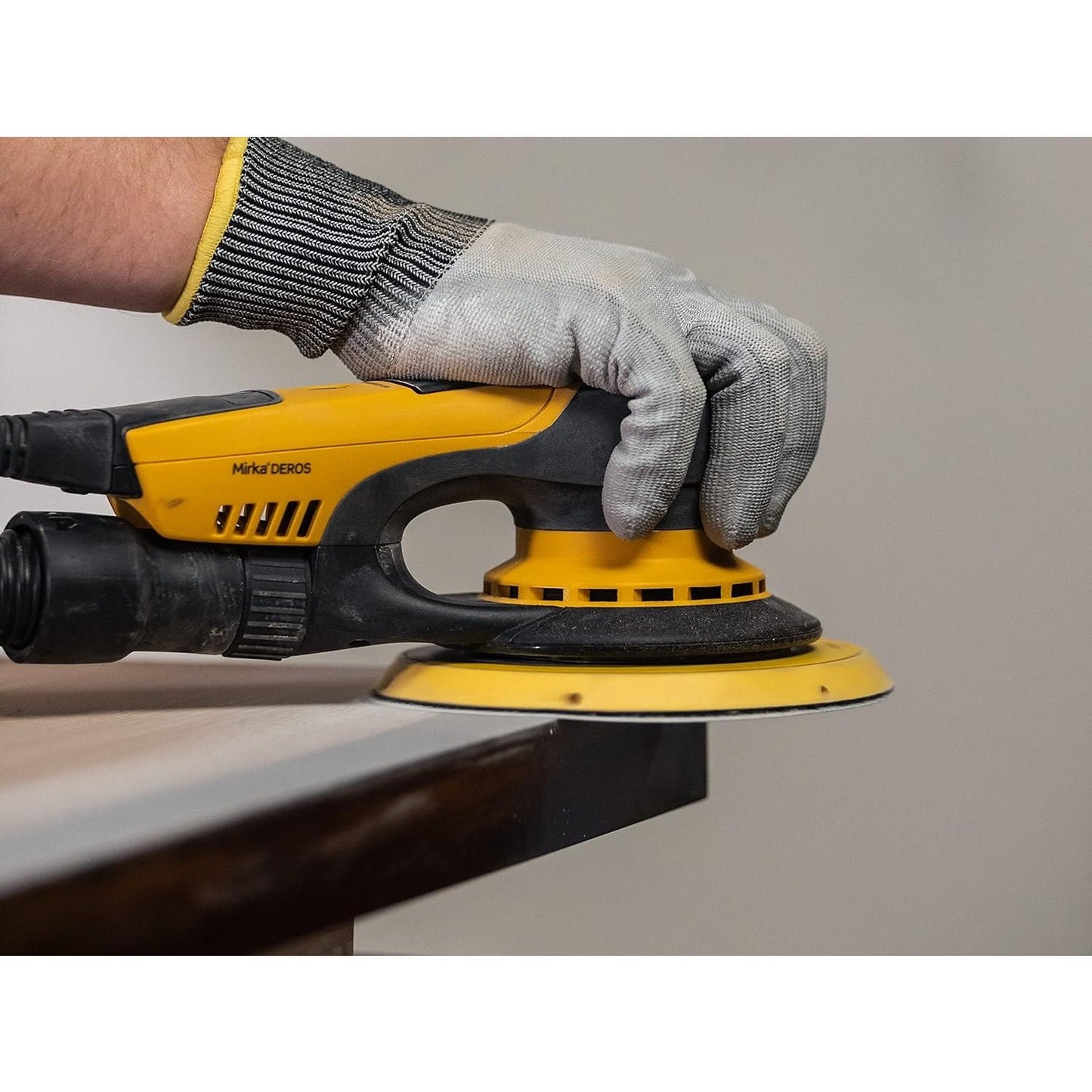 MIRKA DEROS 6" ELECTRIC SANDER 650CV 5MM ORBIT, VACUUM-READY
