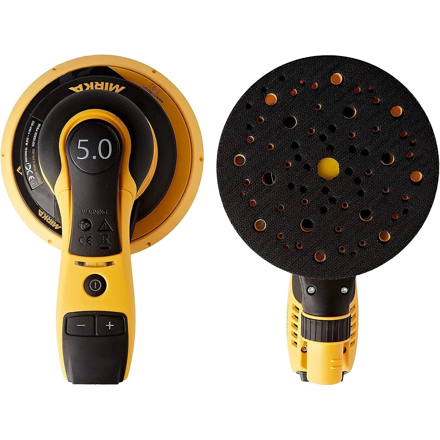 MIRKA DEROS 6" ELECTRIC SANDER 650CV 5MM ORBIT, VACUUM-READY