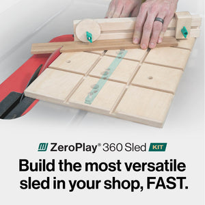 MicroJig DV-360ZP750B1 ZEROPLAY 360 Sled Kit