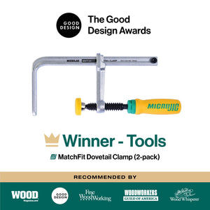 MicroJig DVC-538K2 MATCHFIT Dovetail Track Clamp 2-pack
