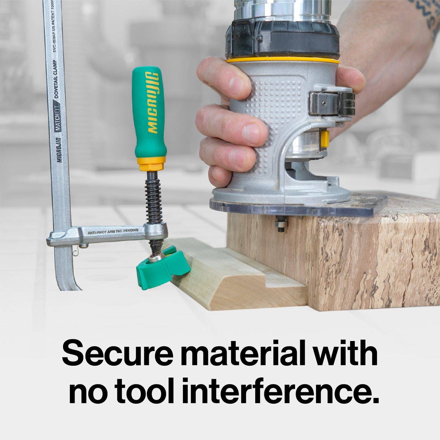 MicroJig DVC-850AP MATCHFIT Dovetail Track Clamp® AP
