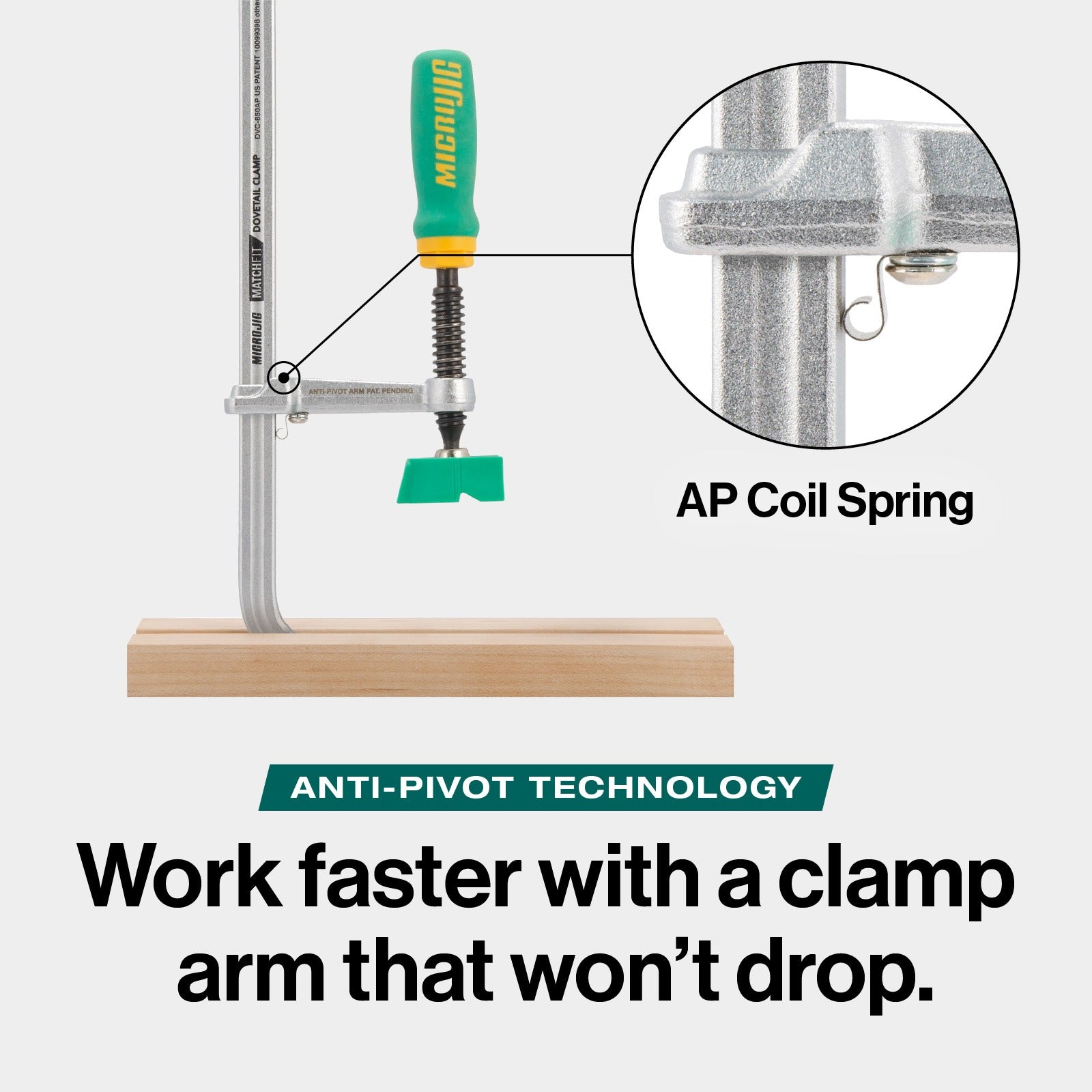 MicroJig DVC-850AP MATCHFIT Dovetail Track Clamp® AP