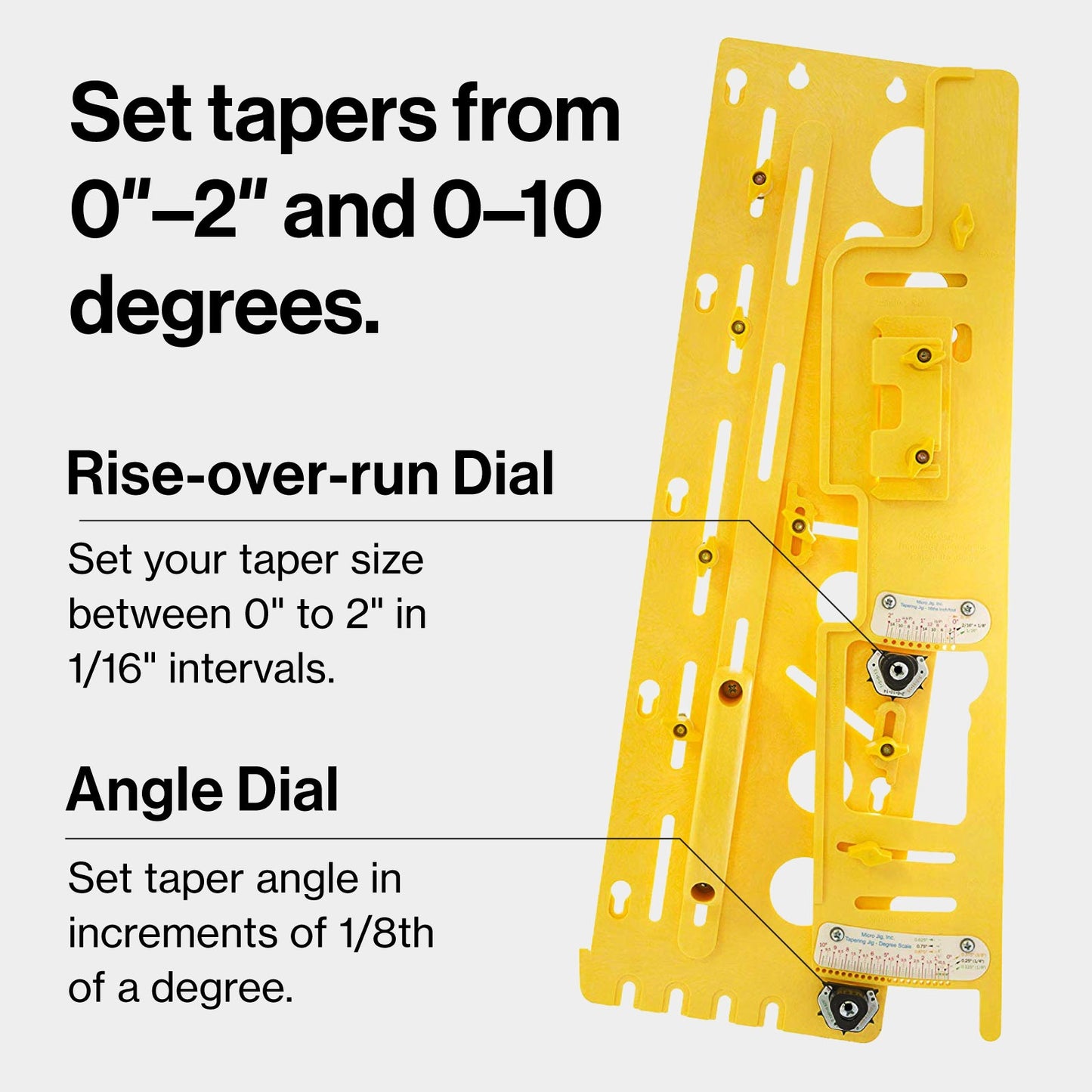 MicroJig TJ-5000 MICRODIAL Tapering Jig