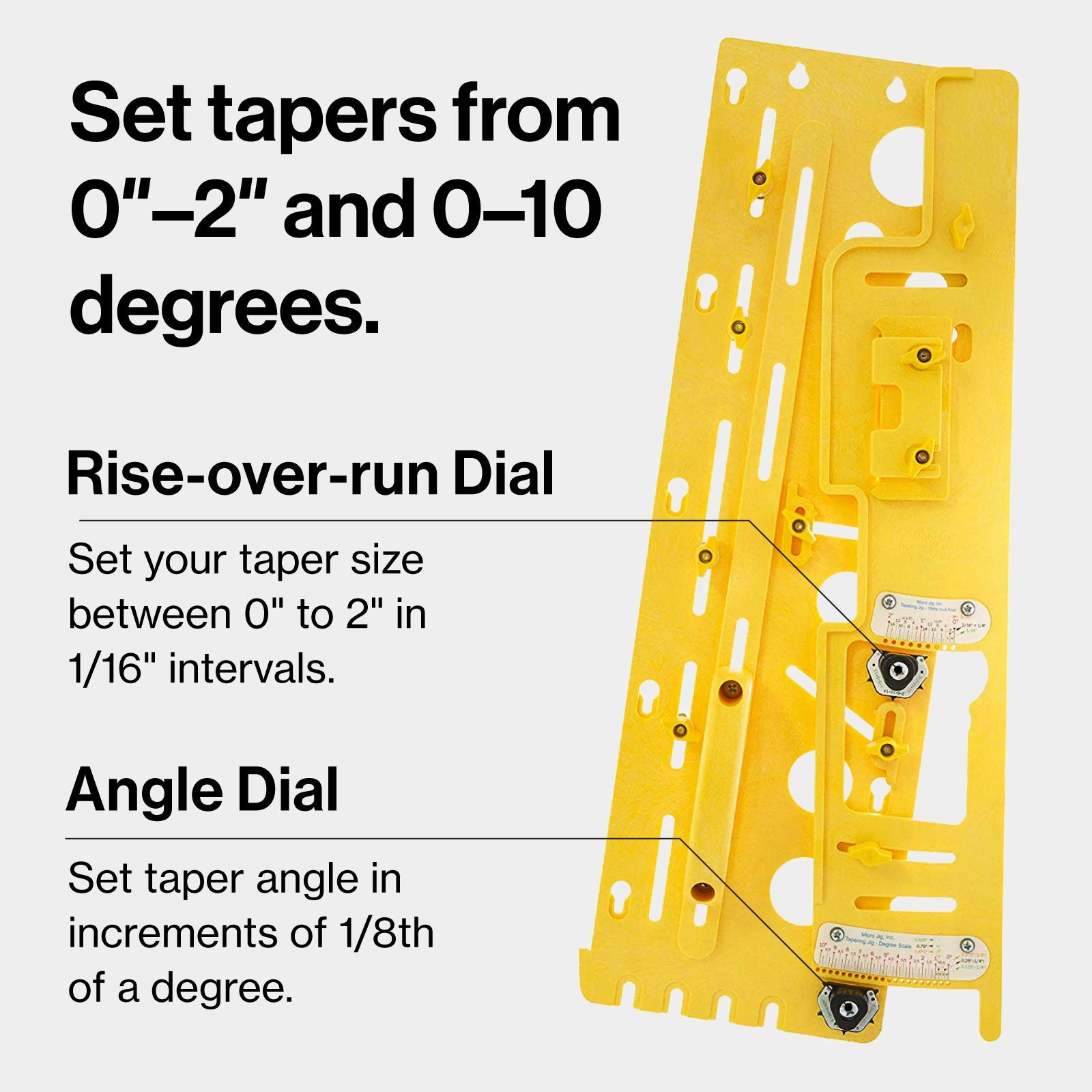 MicroJig TJ-5000 MICRODIAL Tapering Jig