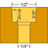 Microjig - ZEROPLAY 2-Step Plunge Bit
