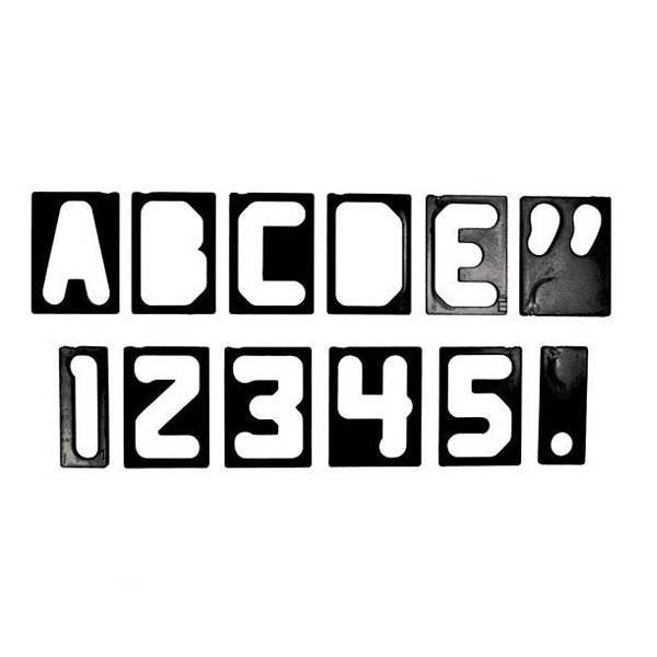 Milescraft 2201 2-1/2″ Horizontal Character Template Set