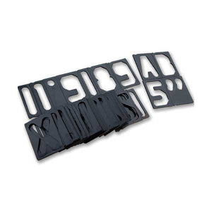 Milescraft 2201 2-1/2″ Horizontal Character Template Set