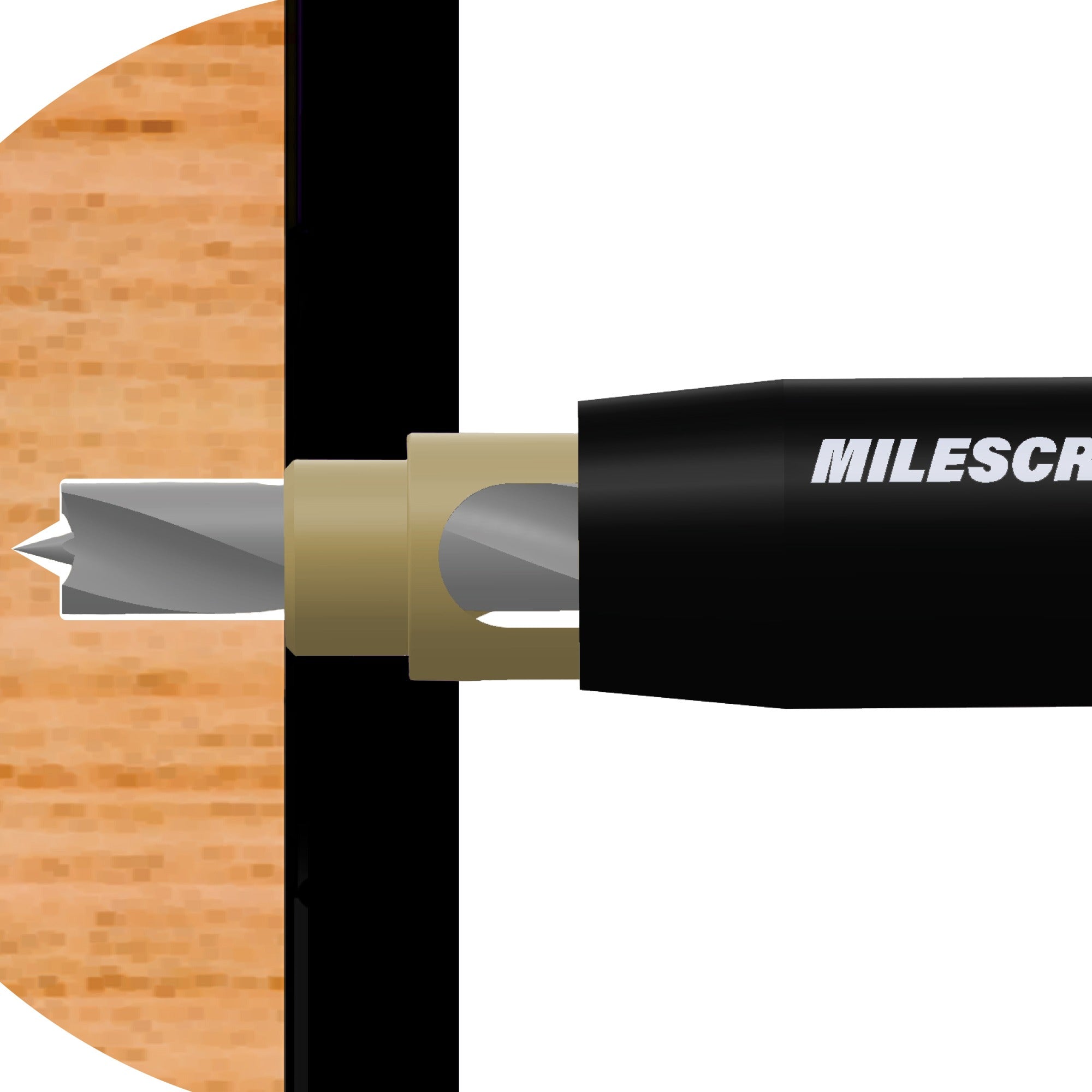Milescraft 2313 1/4″ ShelfPin Bit