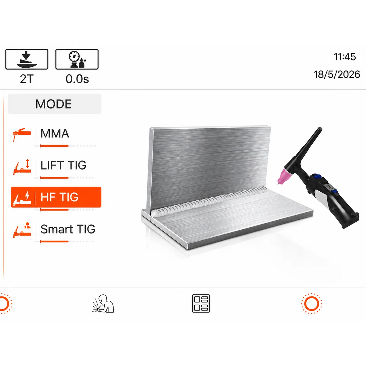 PrimeWeld TIG230 AC/DC TIG Welder with Pulse + Touchscreen Control