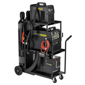 PrimeWeld Tower Cart - Heavy-Duty Welding Cart for TIG + MIG + Plasma Cutters