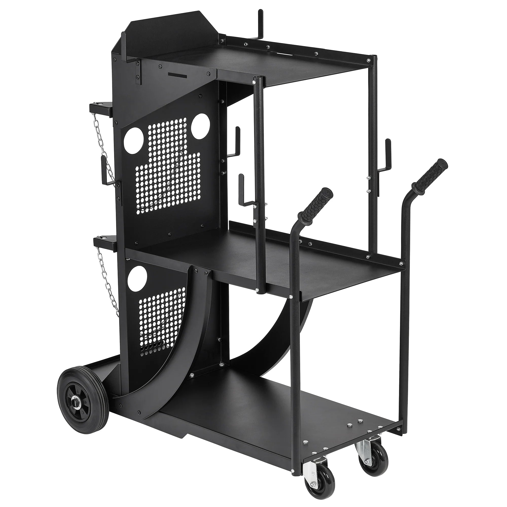 PrimeWeld Tower Cart - Heavy-Duty Welding Cart for TIG + MIG + Plasma Cutters