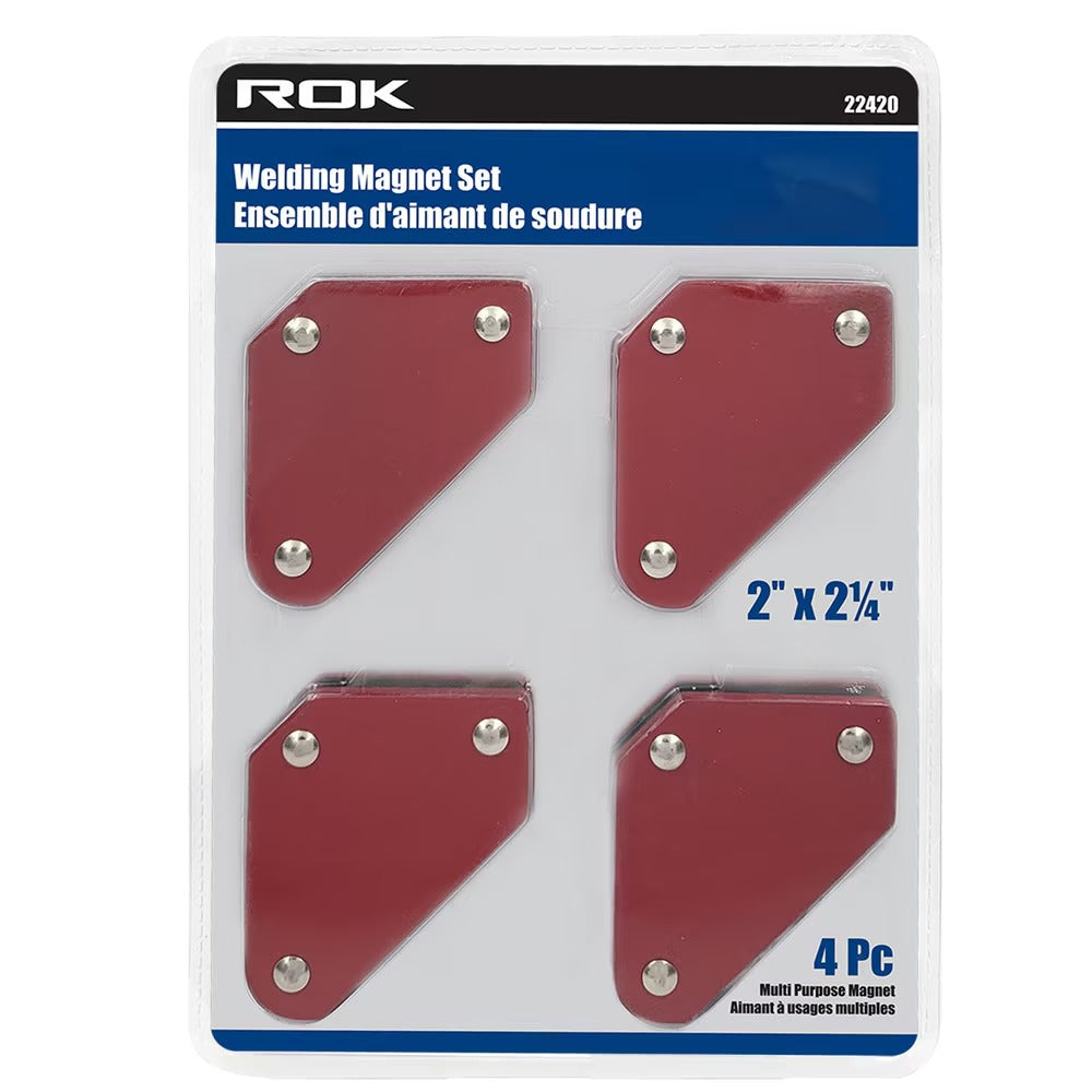 ROK 22420 4 PC Welding Magnets Set