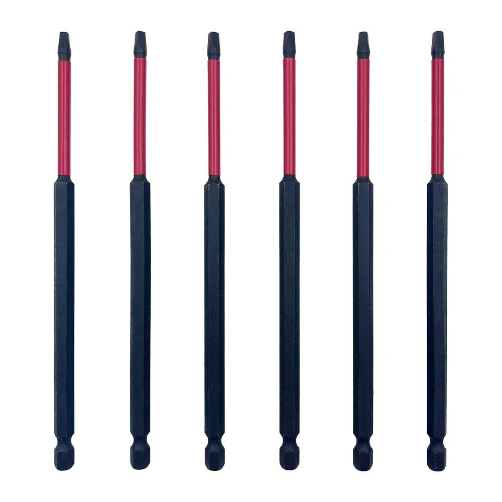 ROK 37056 6 PC 6" Impact Driver Bit Set #2 Square
