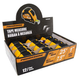 ROK T001691HJM Tape Measure 1" x 25'/7.5M