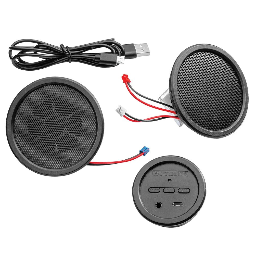 Rockler 50995 - Stereo Wireless Speaker Kit with 2 Speakers and Playback/Volume Controls