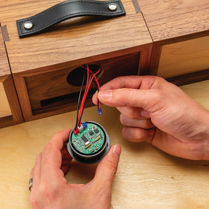 Rockler 50995 - Stereo Wireless Speaker Kit with 2 Speakers and Playback/Volume Controls