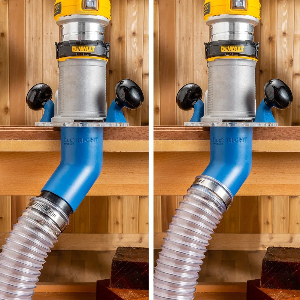 Rockler 59837 Dust Right Edge-Routing Dust Port