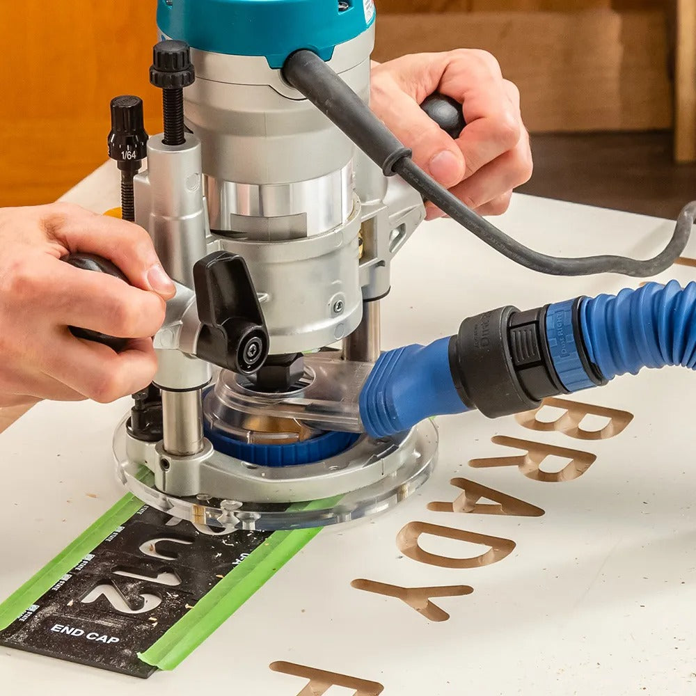 Rockler 62148 Dust Right Whirlwind Router Dust Extraction System with Click-Connect
