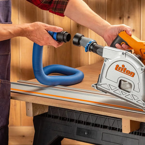 Rockler 68966 - Dust Right FlexiPort Power Tool Hose Kit with Click-Connect, 3' to 12' Expandable Hose