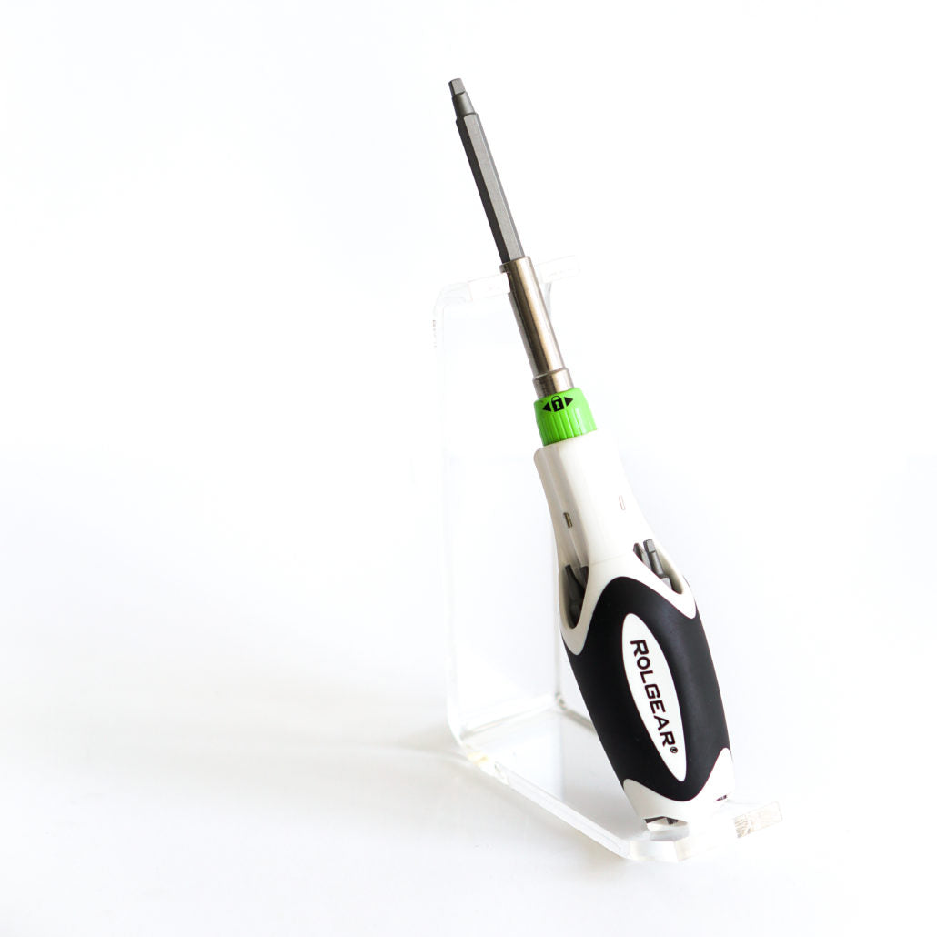 Rolgear Multibit Ratchet Screwdriver With 7 Double Ended Bits