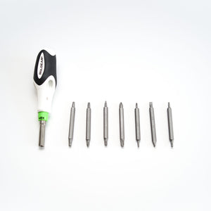 Rolgear Multibit Ratchet Screwdriver With 7 Double Ended Bits