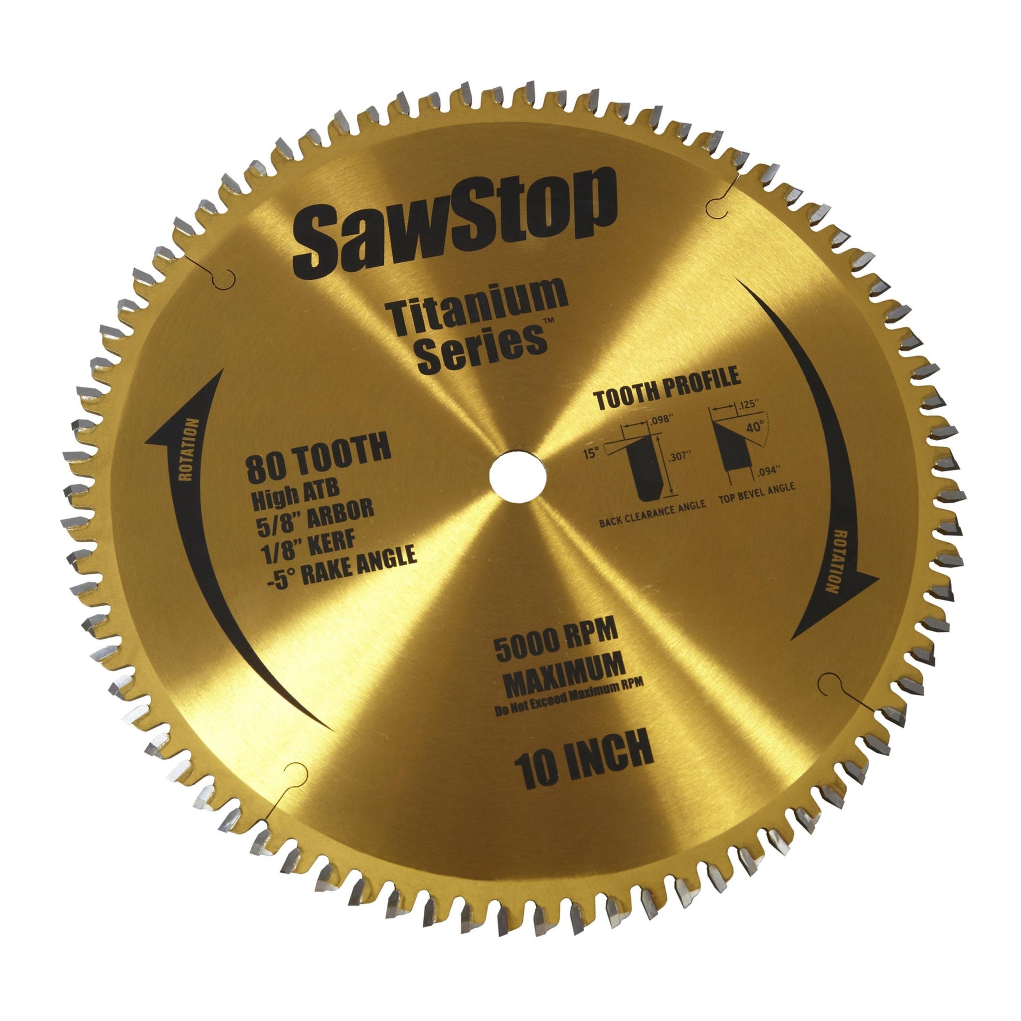 SawStop BTS-P-80HATB 10” 80-Tooth Blade