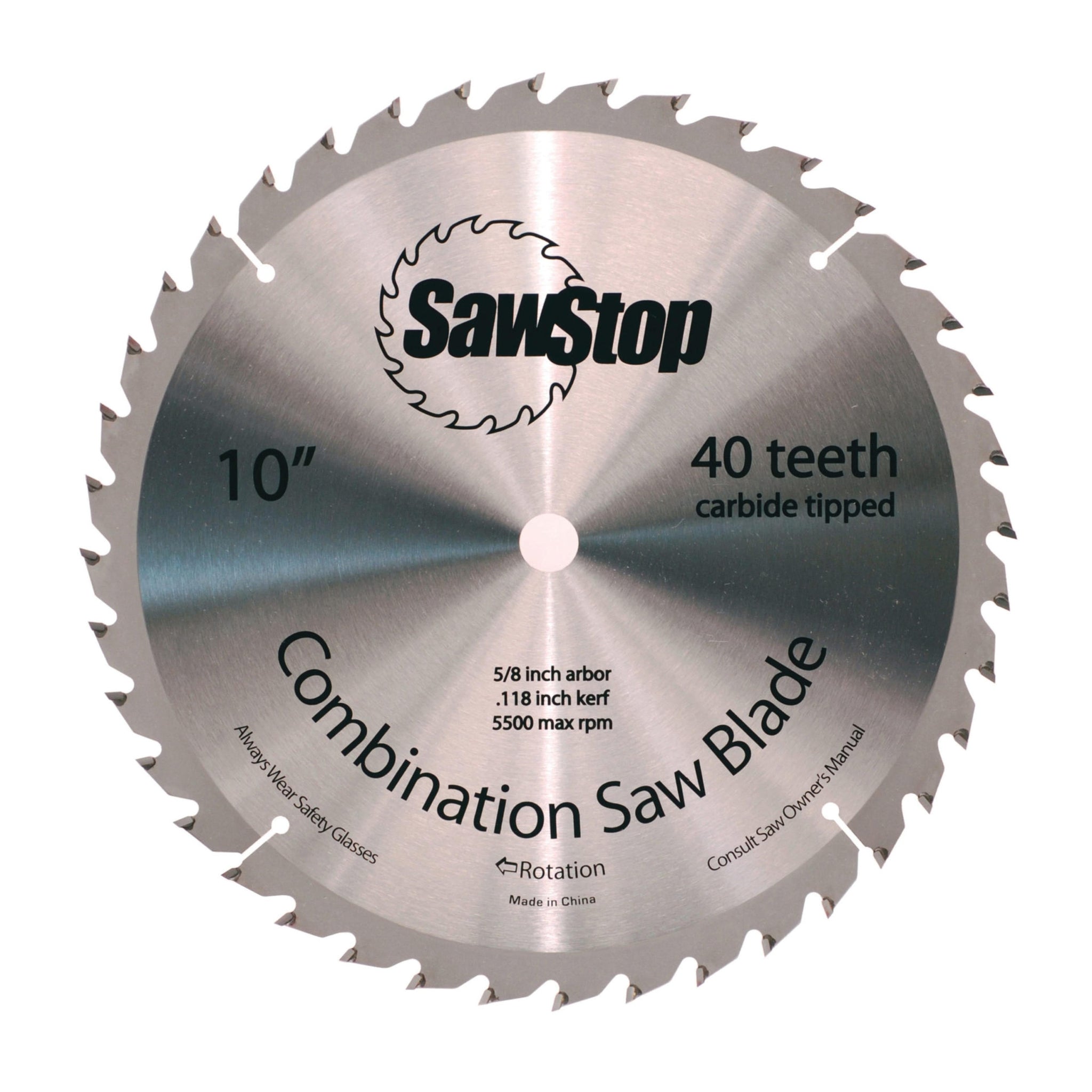 SawStop CNS-07-148 10” 40-Tooth Blade