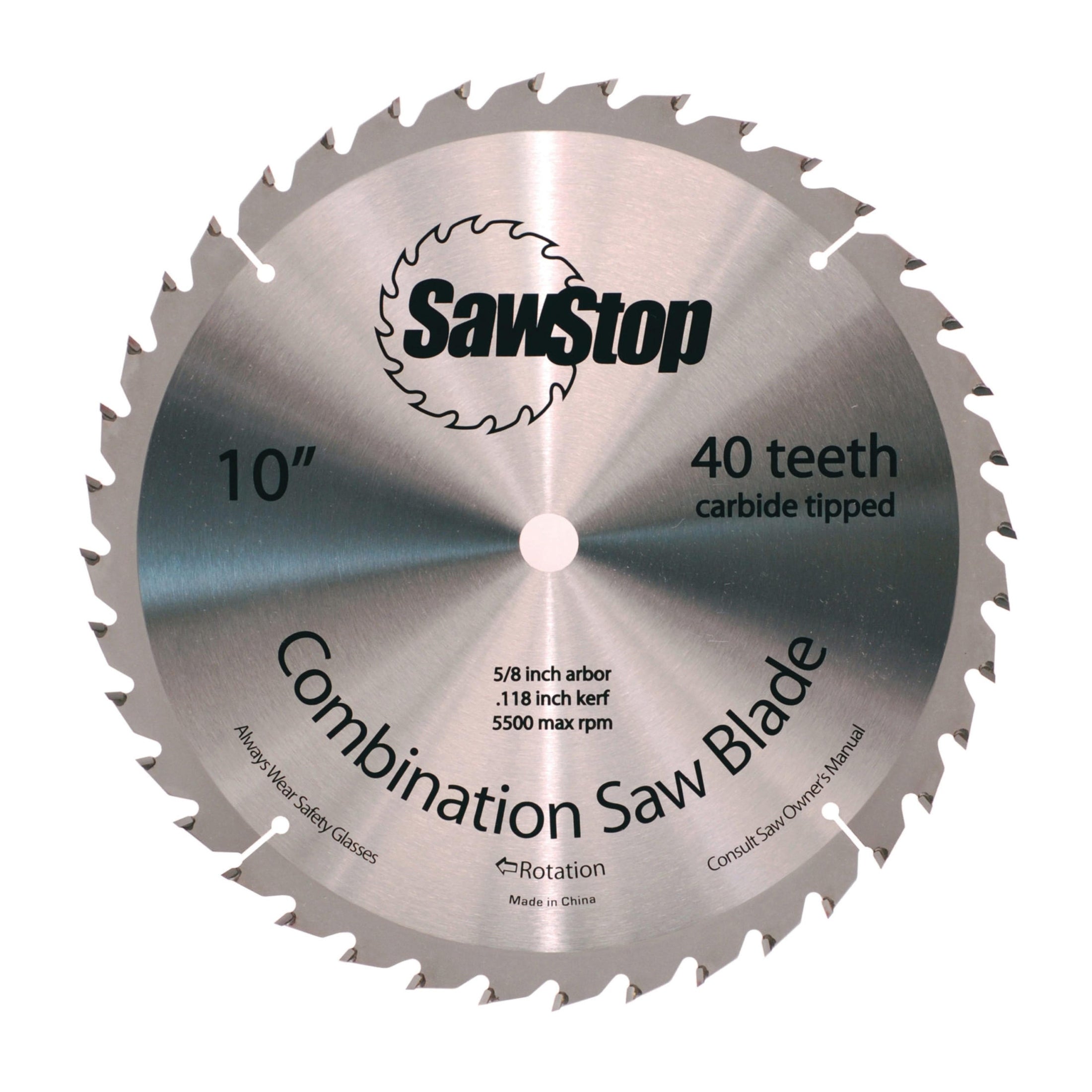 SawStop CNS-07-148 10” 40-Tooth Blade