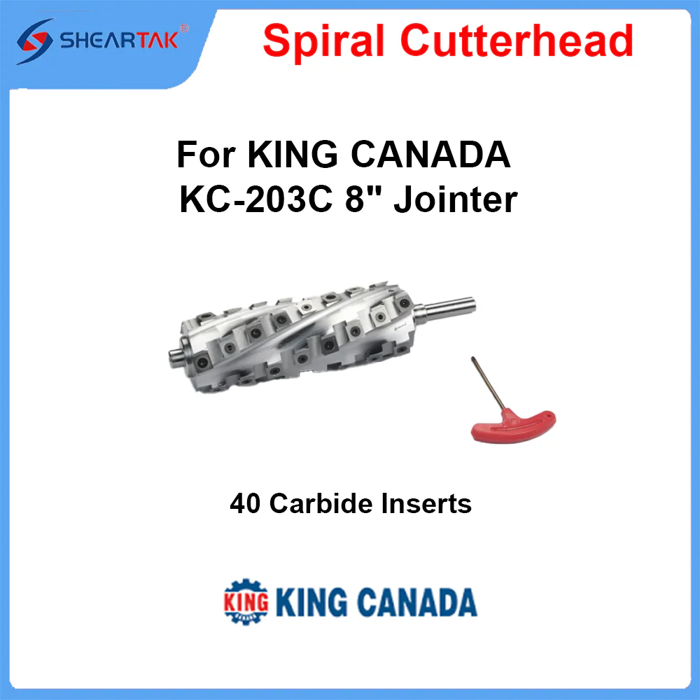 Sheartak S00377 Spiral Cutterhead KING CANADA KC-203C 8" Jointer