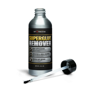 StarBond Superglue Remover 2 oz — Brush-Cap Precision Applicator