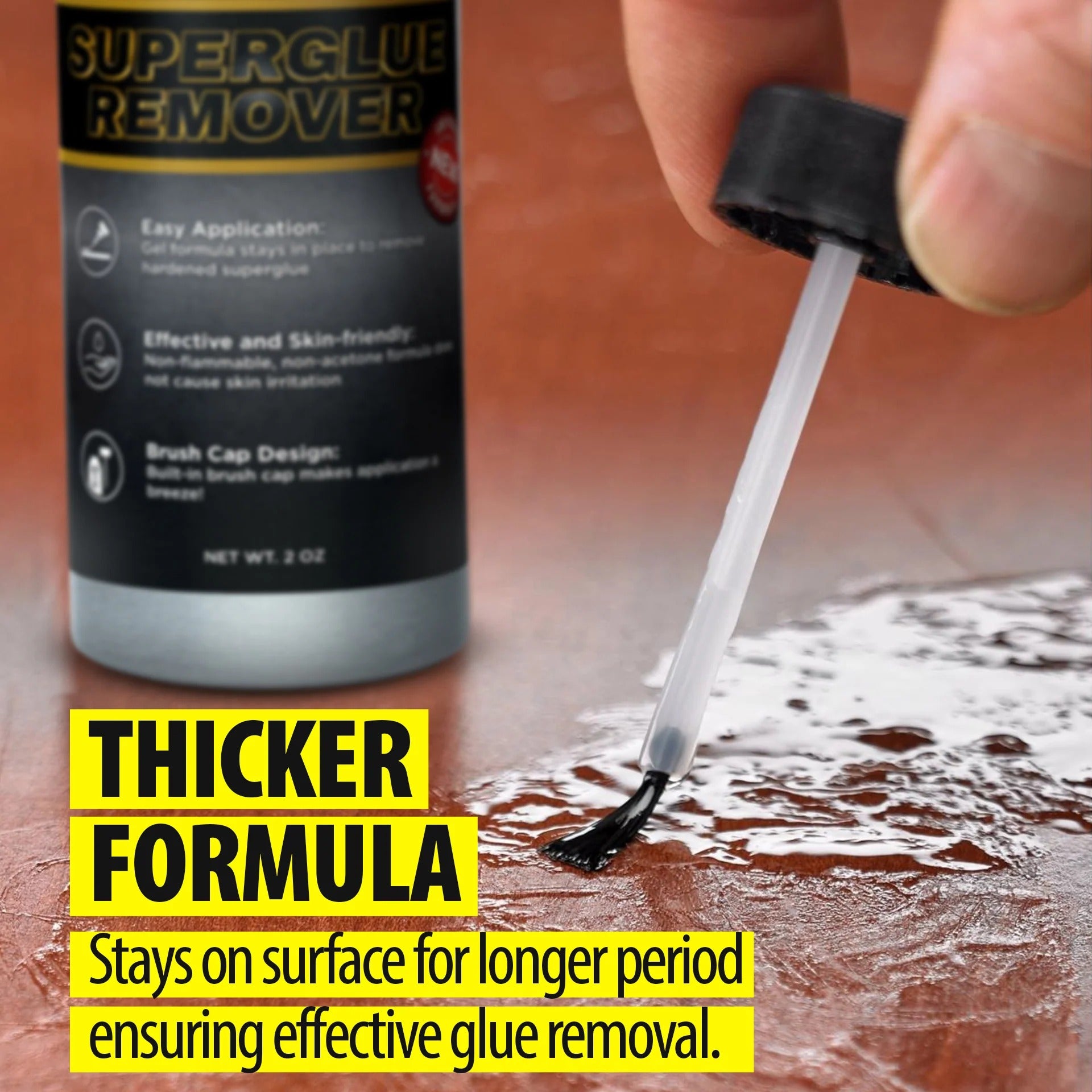 StarBond Superglue Remover 2 oz — Brush-Cap Precision Applicator