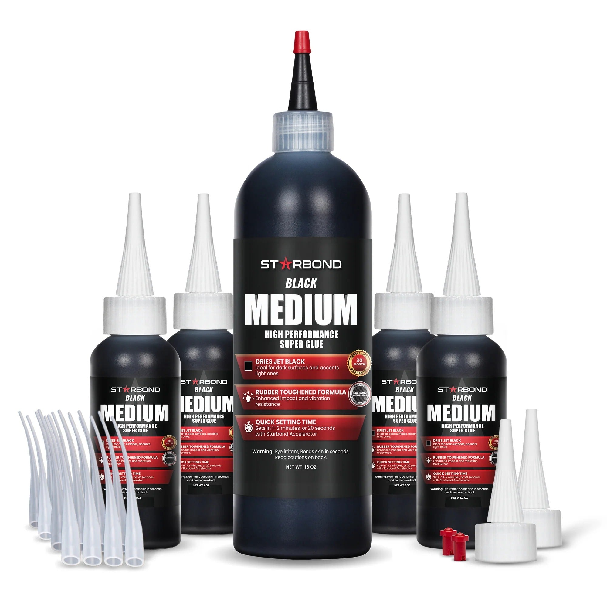 Starbond Black Medium-Thick CA Glue—Superglue Pro Kit