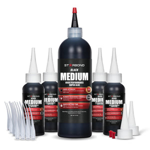 Starbond Black Medium-Thick CA Glue—Superglue Pro Kit