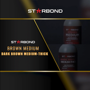 Starbond Dark Brown Medium-Thick CA Glue — Superglue Pro Kit