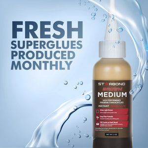 Starbond Light Brown Medium CA Glue — Superglue Pro Kit