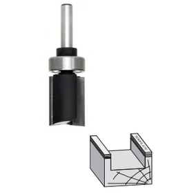 Straight Plunge Bit With Centre Ball Bearing Guide