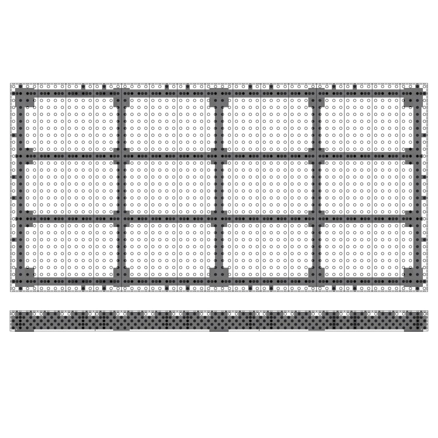 Strong Hand Alpha, 5-Sided, 10' x 5' 120" x 60" Table, 5/8" System