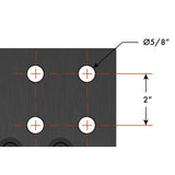 Strong Hand Alpha, 5-Sided, 6' x 4' 72" x 48" Table, 5/8" System