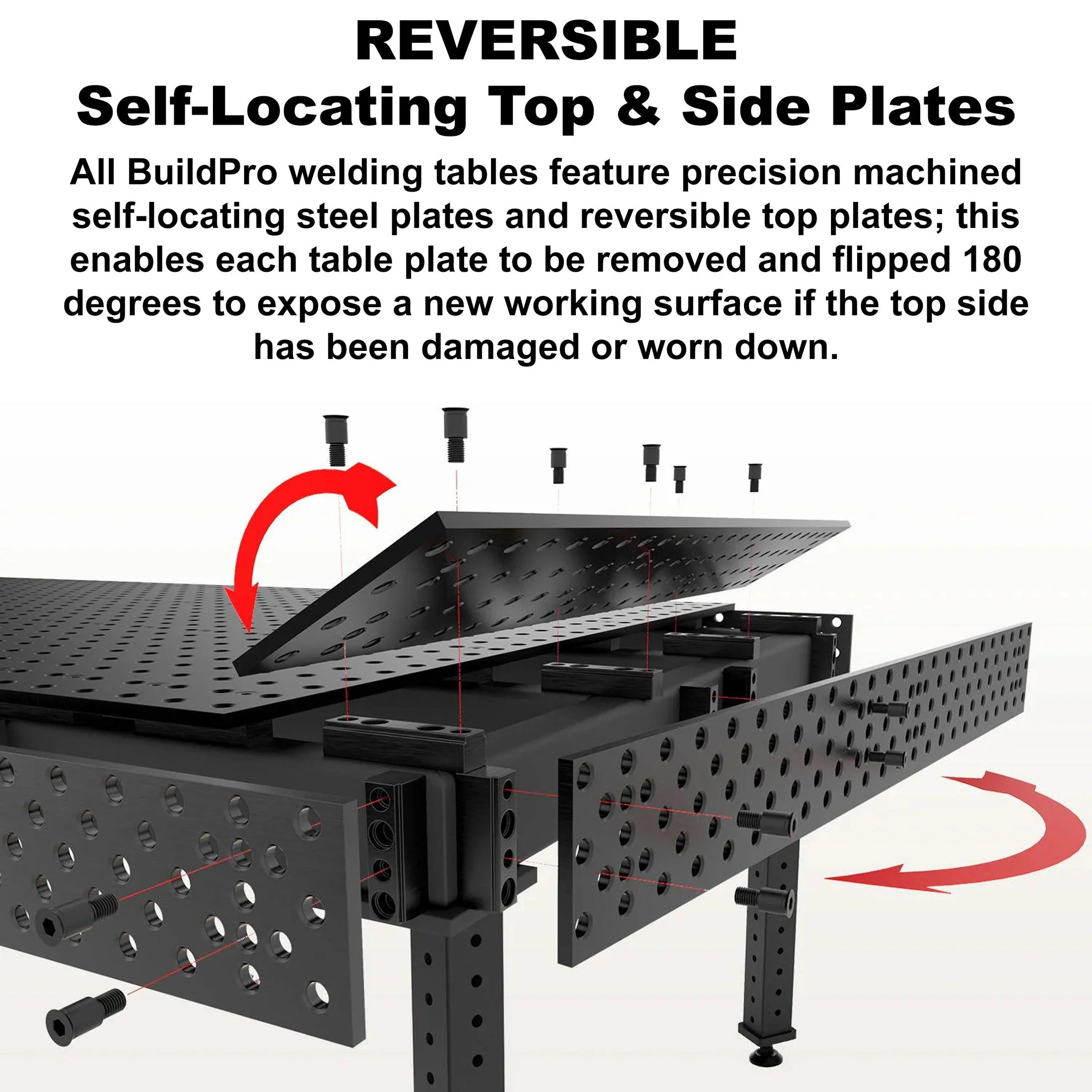 Strong Hand Alpha, 5-Sided, 6' x 4' 72" x 48" Table, 5/8" System