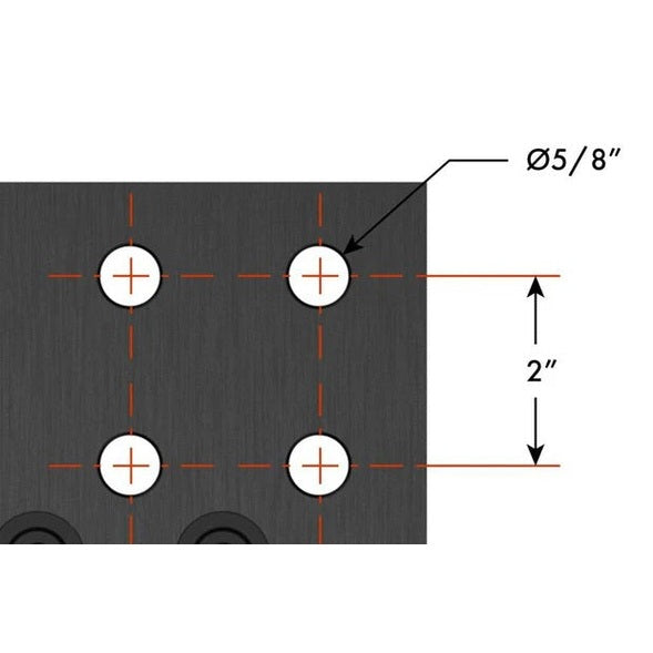 Strong Hand Alpha, 5-Sided, 8' x 4' 96" x 48" Table, 5/8" System