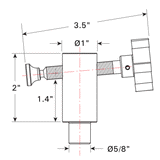 Strong Hand BP16-TCX6210-4PK 4-pc Side Clamp Pack, Fit 16 mm Holes