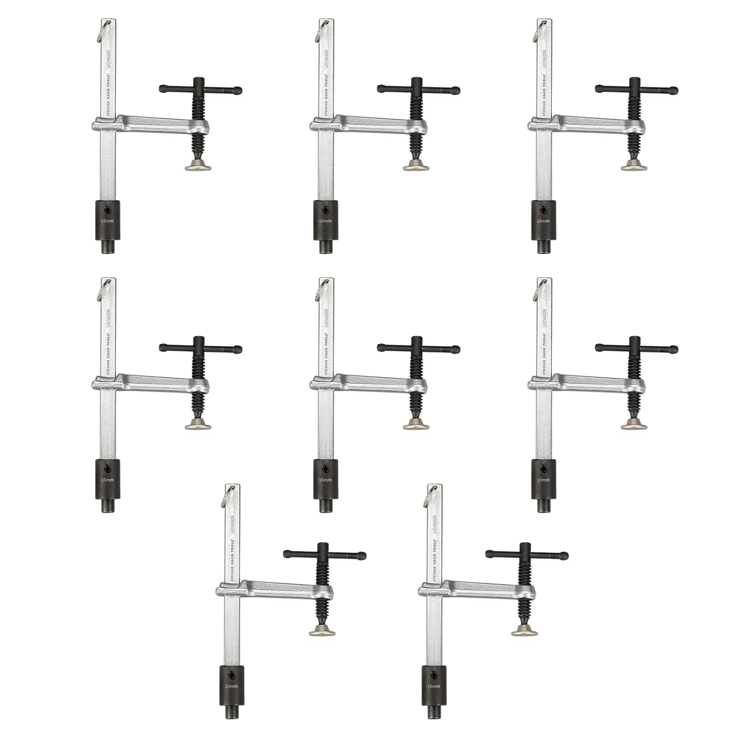 Strong Hand BP16-UEN6200-8PK 8-pc Inserta Clamp Kit, Fit 16 mm Holes