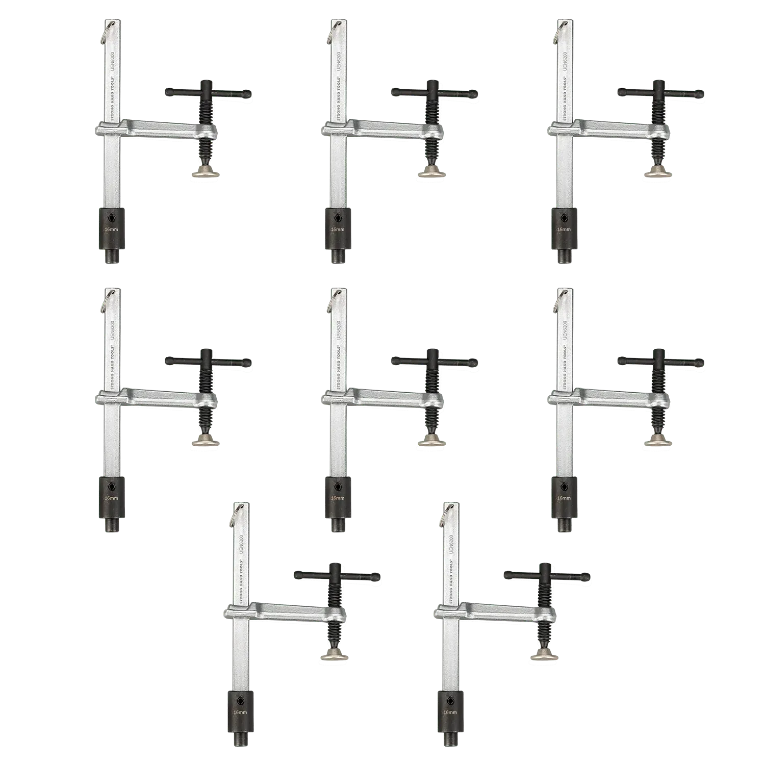 Strong Hand BP16-UEN6200-8PK 8-pc Inserta Clamp Kit, Fit 16 mm Holes